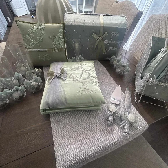 Green Quinceañera Dress - Picture 6 of 8